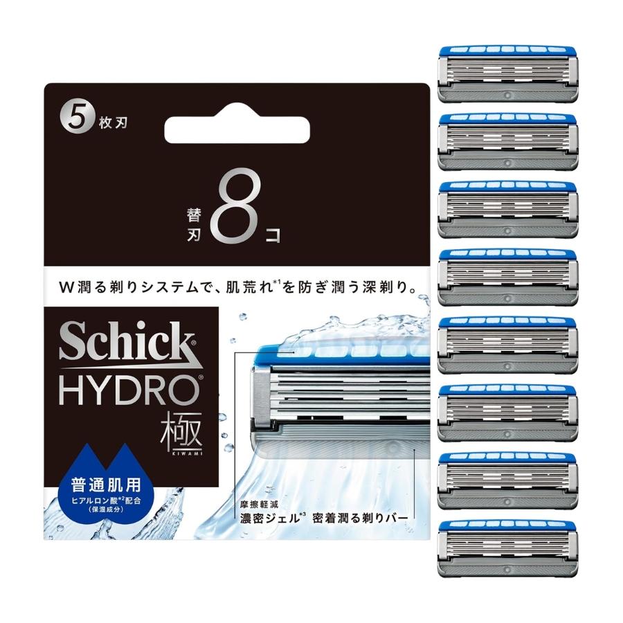 schick（シック） ハイドロ極 普通肌用 替刃 8個入り : セラフィー