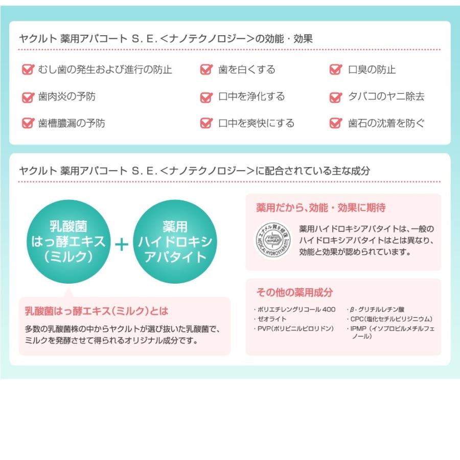 Yakult 薬用アパコート S.E. ナノテクノロジー 120g ヤクルト 5
