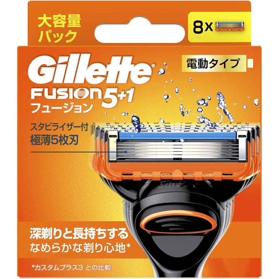 ジレット フュージョン 5+1 電動替刃 8個入り×3セット Gillette ジレット フュージョン 電動タイプ 替刃 8個入り