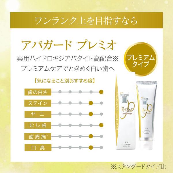APAGARD アパガード プレミオ プレミアムタイプ 105g 美白歯磨き粉 6本 
