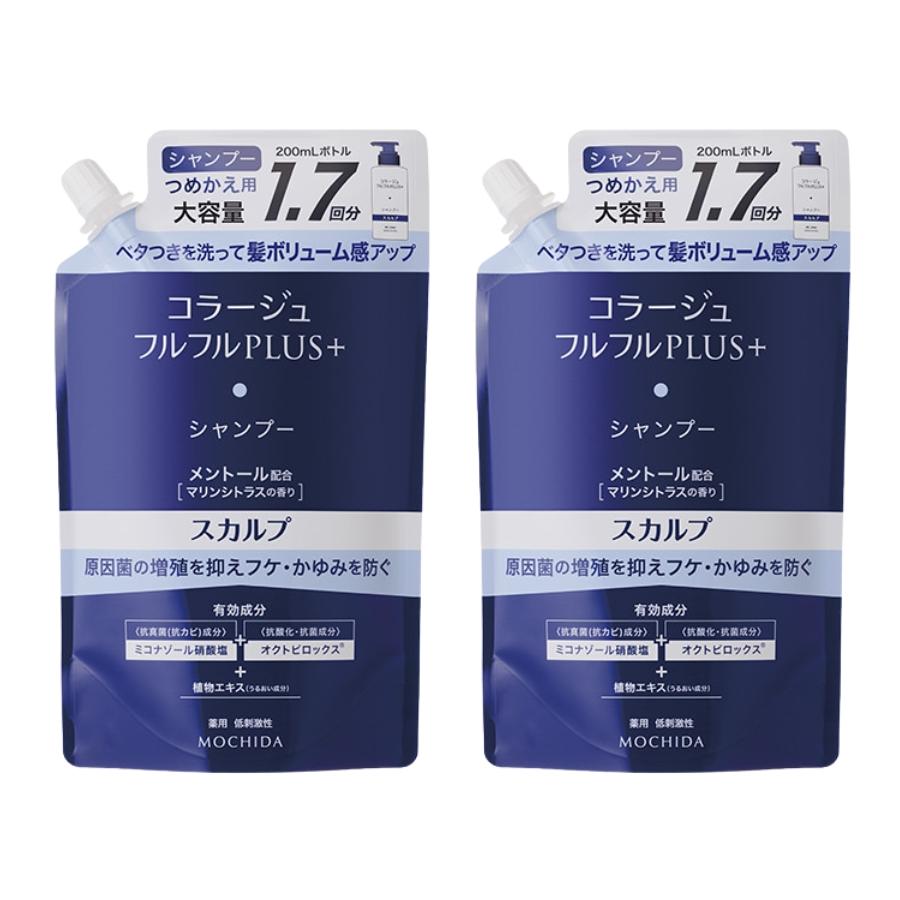 コラージュ フルフル スカルプ シャンプー つめ替え 340ml ×4 コラージュ フルフルプラス スカルプシャンプー 340mL つめかえ用 大