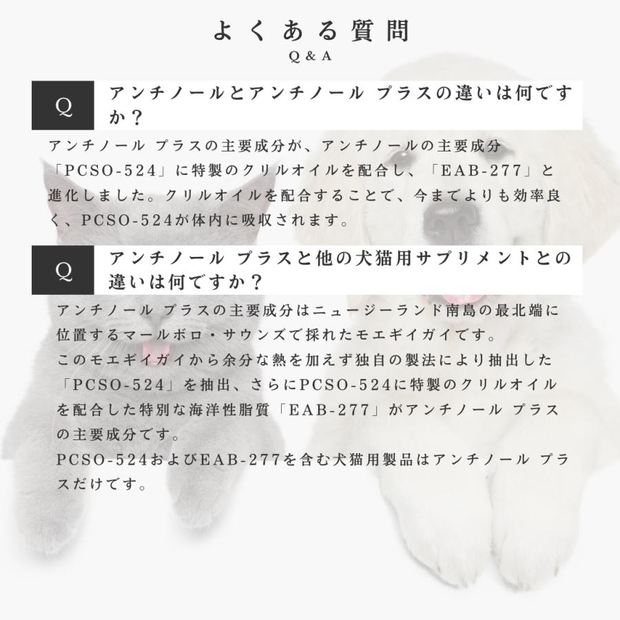 アンチノール プラス 犬用サプリメント 60粒 3個セット : セラフィー