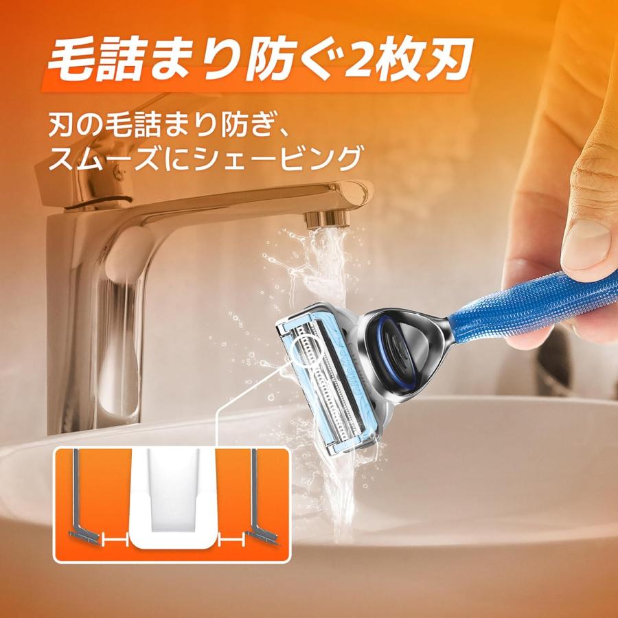 Gillette ジレット フュージョン ボディ 替刃 4個入り 外装パッケージ