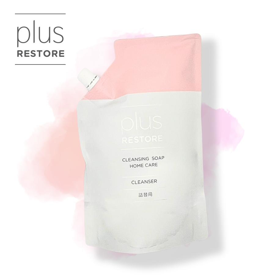 洗顔料 plus RESTORE CLEANSING SOAP 500ml plus RESTORE（プラスリストア） クレンジングソープ泡 ホームケア