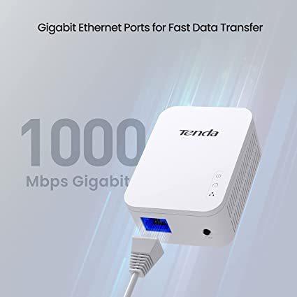 Tenda AV1000 1-Port Gigabit Powerline Adapter, Up to