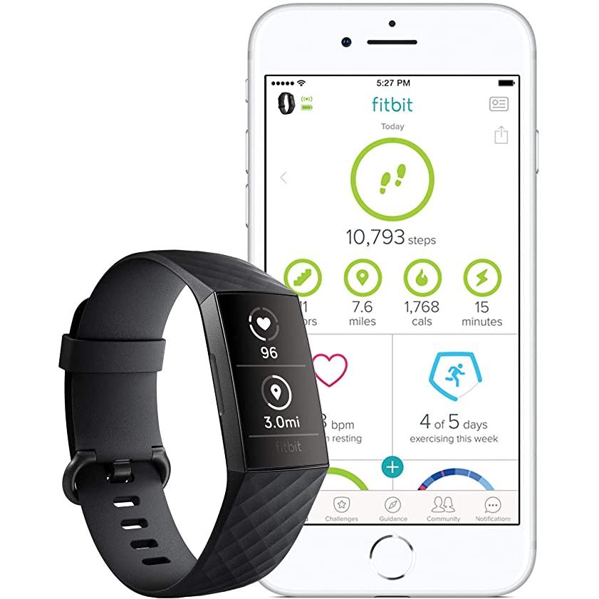 Fitbit Charge 3 Advanced Fitness Tracker with Heart Rate, Swim Tracking & 7 Day Battery フィットビット