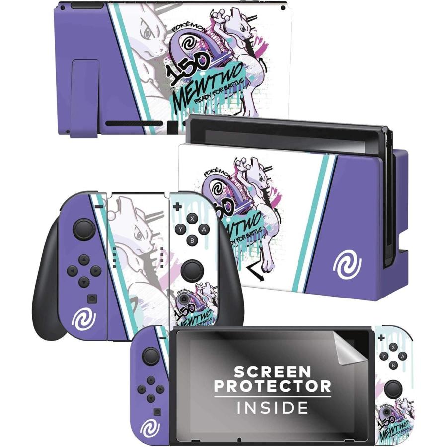 任天堂ライセンス商品 コントローラーギア Nintendo Switch スイッチ スキンシール スクリーンプロテクターセット ミュウツー セレクト高木瀬 通販 Yahoo ショッピング
