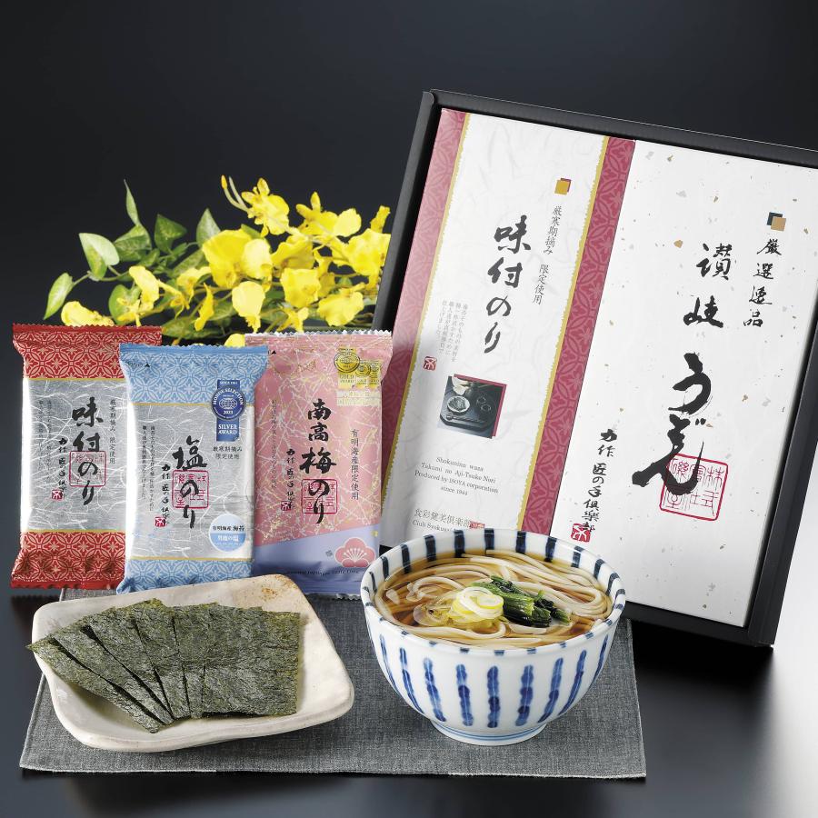 味付のり・讃岐うどんセット 御香典返し ギフト 贈答品 お中元 お歳暮 