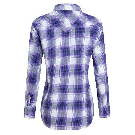 Western Shirts for Women Cotton Long Sleeve Shirts for Women with