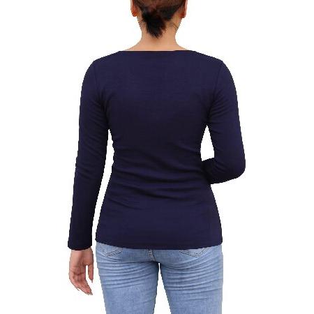 Oustdoze Womens Long Sleeve Shirts Lace Crewneck Basic Tops Casual