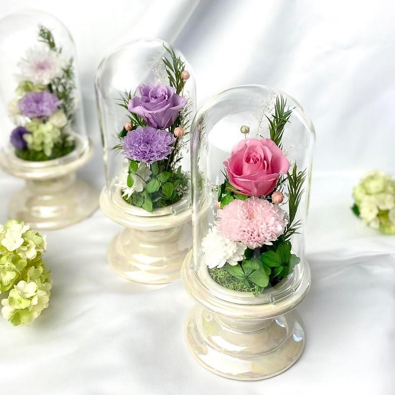 プリザーブドフラワー 仏花 お供え花 お線香 コンパクト 初七日 四十九