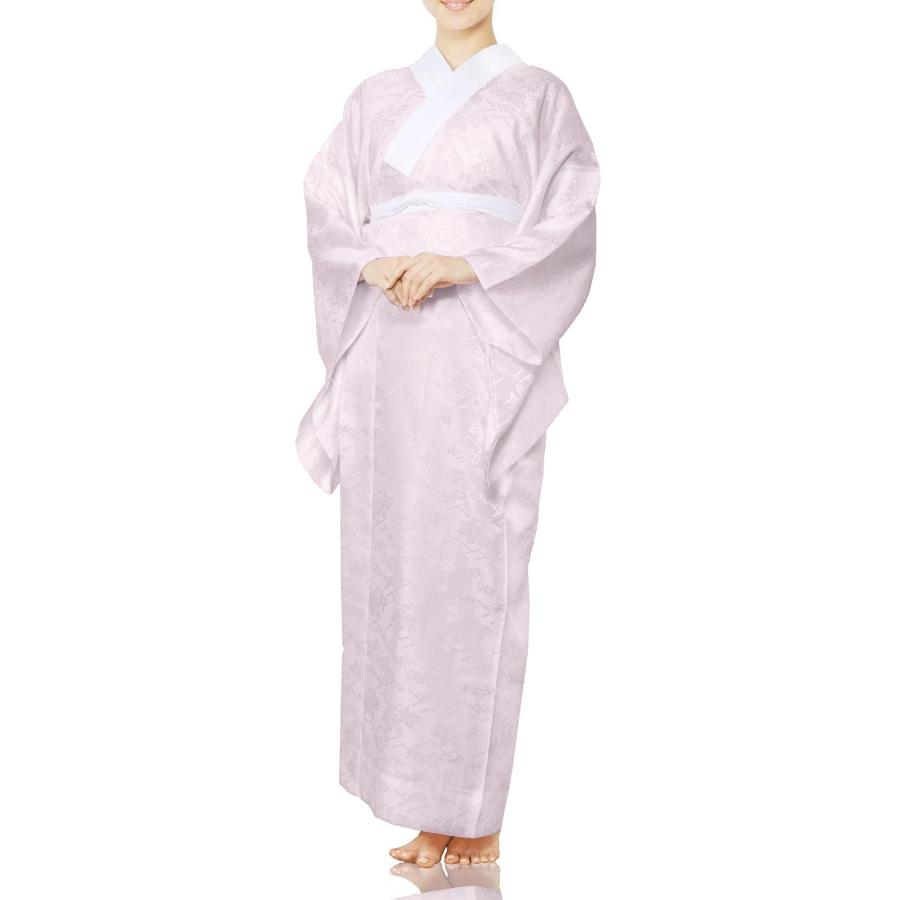 [KYOETSU] [キョウエツ] 長襦袢 洗える 襦袢 女性 半襟付き 着物 白 ながじゅばん レディース (衣紋抜き無し 藤 BL)