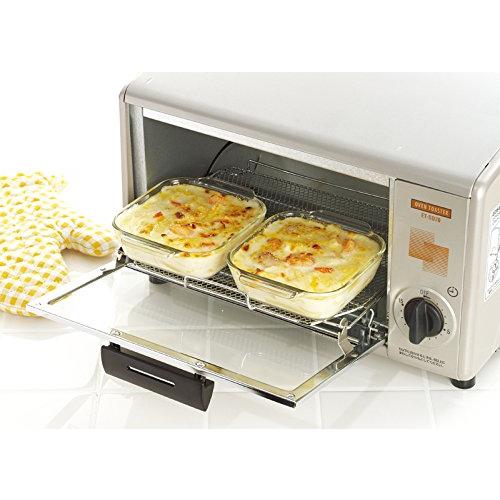 iwaki オーブントースター皿 ハーフ 2枚組 セット 電子レンジ・オーブンOK 耐熱ガラス｜sereno2｜02