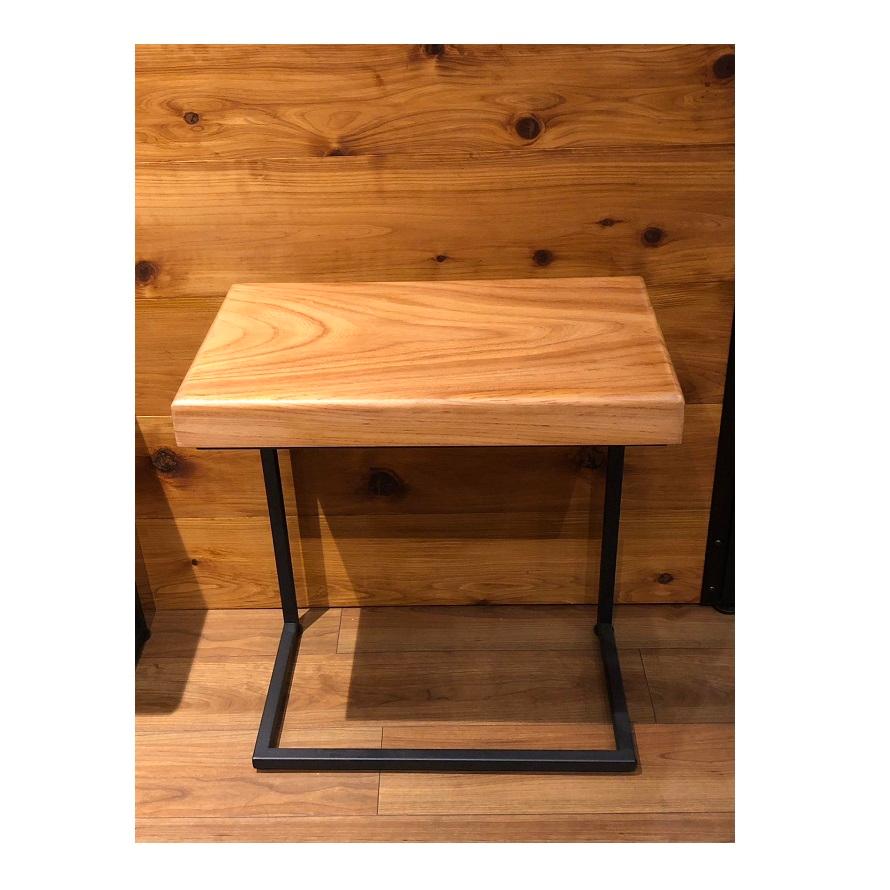 サイドテーブル アイアン 無垢 木製 おしゃれ アンティーク コの字 ミニ 伊吹 サイドテーブル アイアン 無垢 木製 おしゃれ アンティーク コの