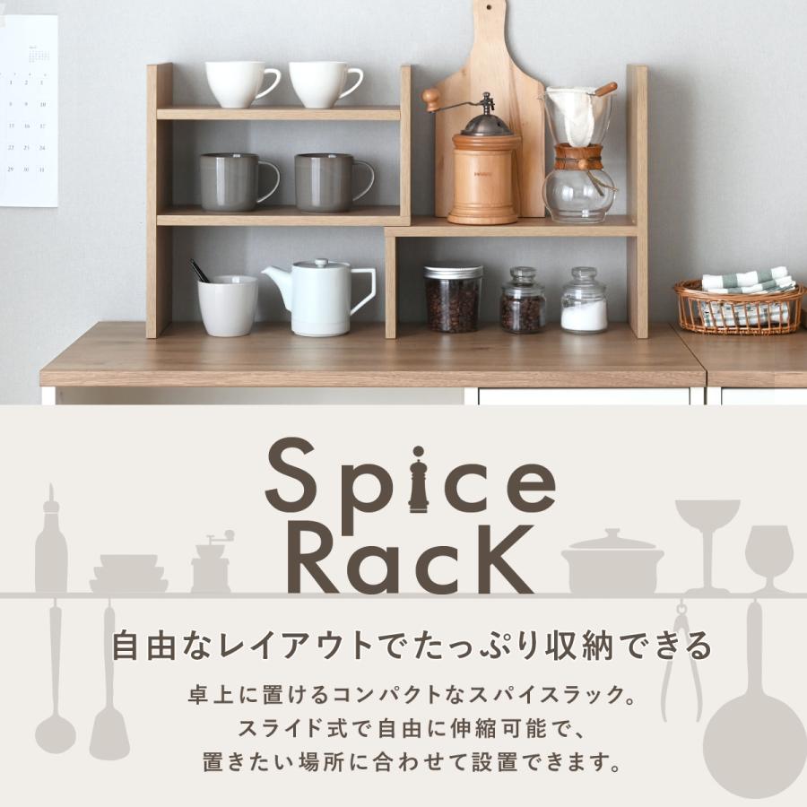 カウンター上収納 ラック 調味料ラック 回転 おしゃれ スパイスラック