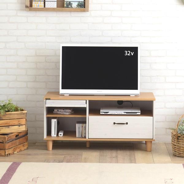 4FUL（フォーフル） テレビ台 ローボード 北欧 カントリー 白 ホワイト