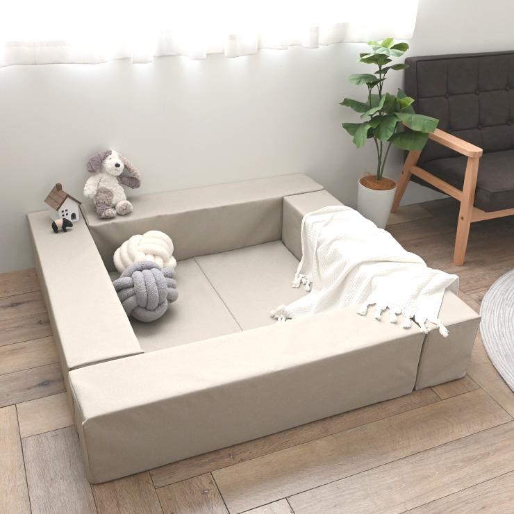 キッズコーナー キッズスペース 120cm×120cm×24cm はっ水加工 