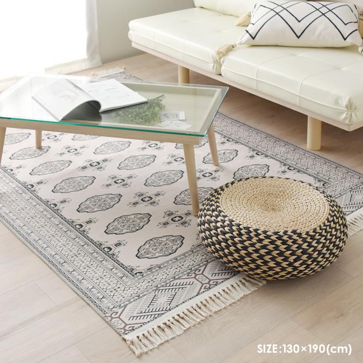 190cm x 110cm ヴィンテージ ラグ トルクメン 絨毯 カーペット