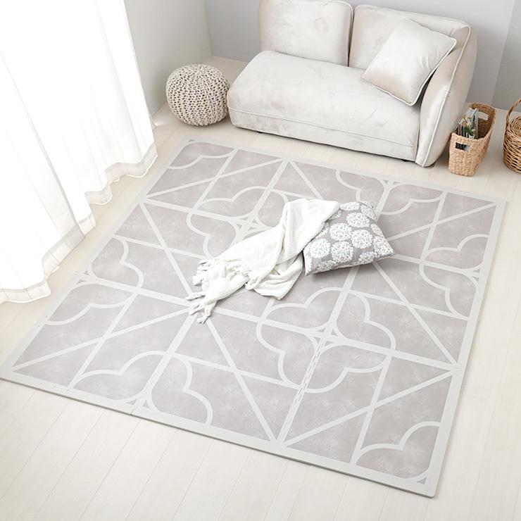 HAGiHARA ジョイントマット おしゃれ 大判 北欧 サイドパーツ付