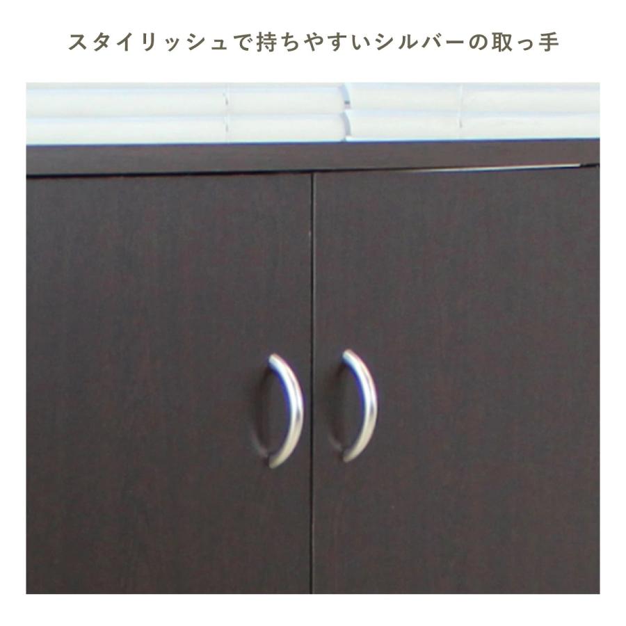 SESAME 本棚 大容量 扉付 扉付き 日本製 隠す収納 隠せる 収納 幅90