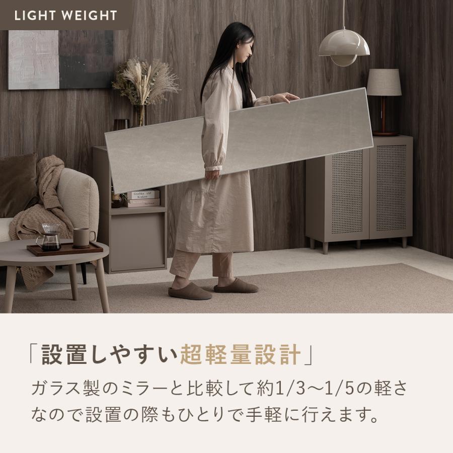 4FUL（フォーフル） 超軽量 割れない鏡 壁掛け 立てかけ 姿見鏡 全身鏡