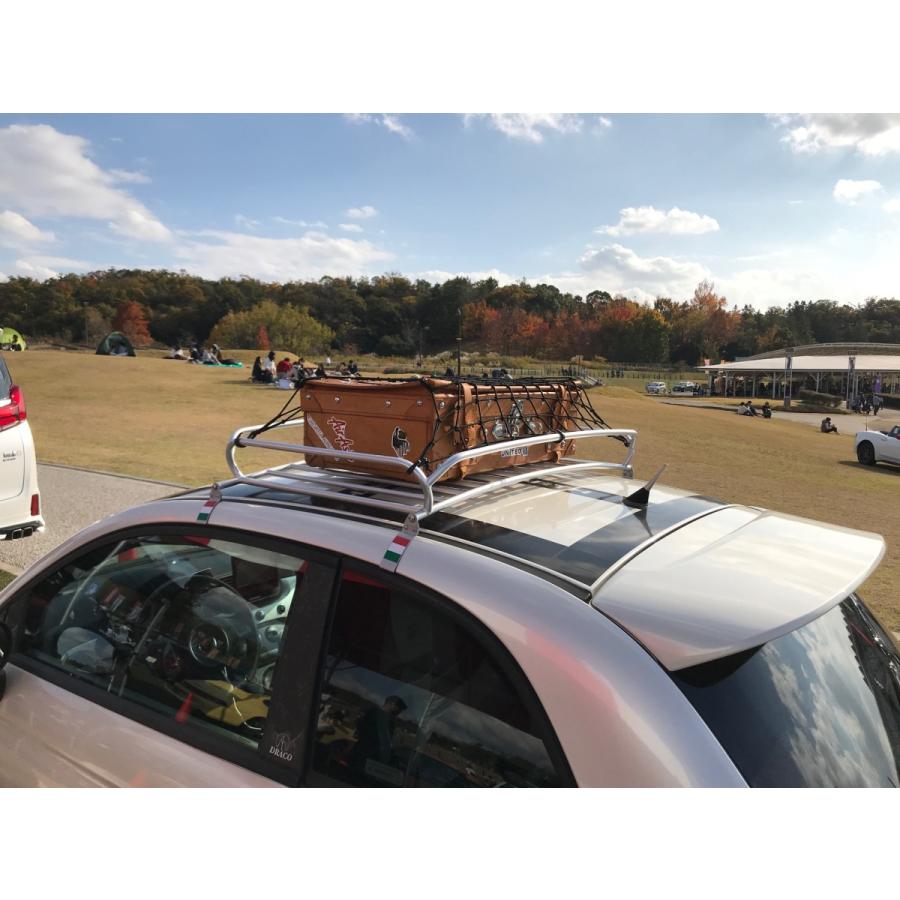 Fiat500専用ルーフラック パイプデッキモデル トリコローレ塗装仕様  