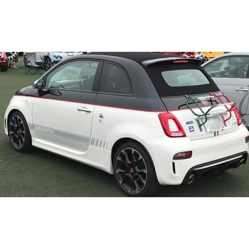 Fiat500C専用ツーリングラック ローデッキ リアキャリア トリコローレ