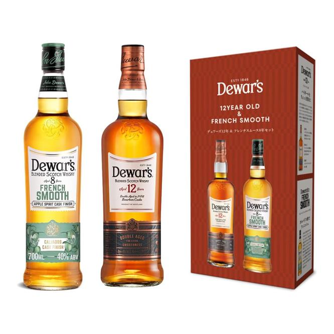 Dewar's 12 Year Old & French Smooth 二箱 デュワーズ フレンチスムース&12年 飲み比べ2本セット : リカー