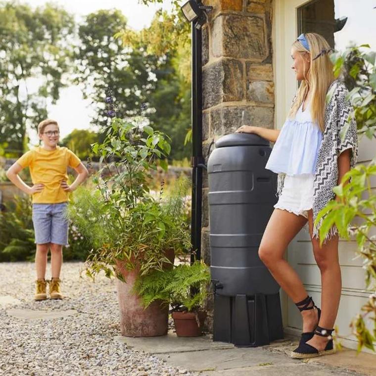 雨水タンク ハーコスター 100L （本体・集水器・スタンド