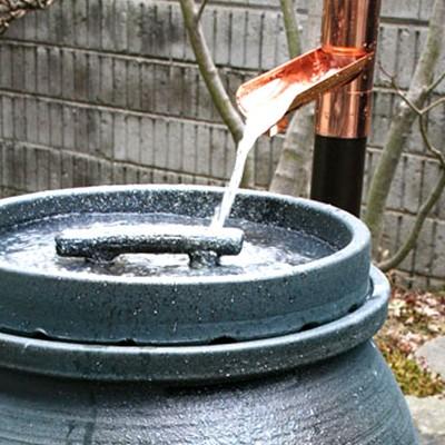 雨水タンク 青風古信楽50L 自作 補助金 おしゃれ 設置 diy 簡単 雨水貯留タンク 助成金｜sessuimura｜02