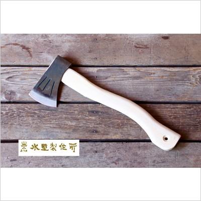 斧 水野製作所 薪割斧 ハンドアックス 450ｇ 焚付け用 キャンプ 薪割り斧 薪割り 柄 カバー 日本製