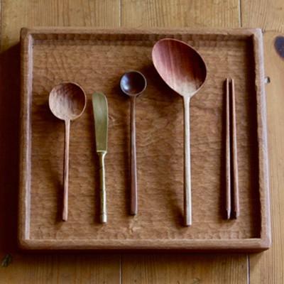 木製トレー おしゃれ 正方形 日本製 暮らしの道具 カフェトレー 天然木