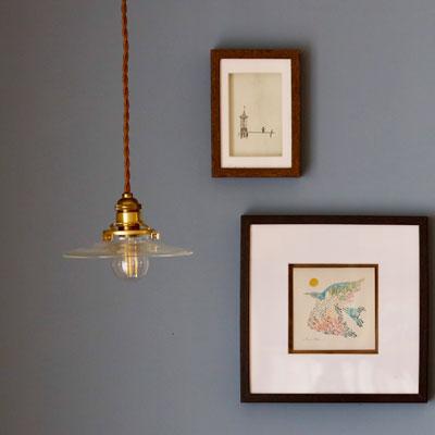 ペンダントライト 【 2.5m シェード付き 】 コンセント 照明 真鍮