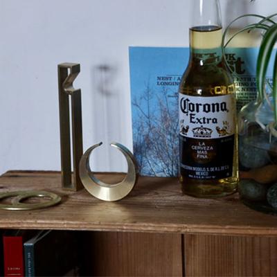 FUTAGAMI 栓抜 真鍮栓抜き 三日月 レトロ おしゃれ アンティーク