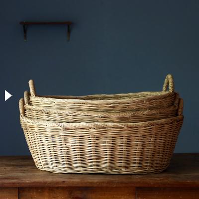 洗濯かご Sサイズ 松野屋 ラタン かご おしゃれ 洗濯カゴ 収納 収納