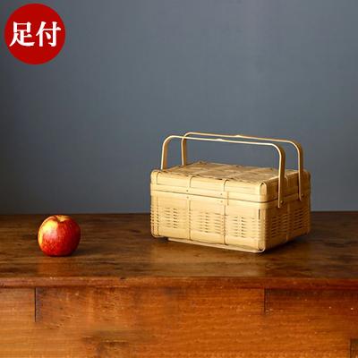 竹かご 白竹の弁当かご 1段 足付き 竹籠 弁当箱 竹カゴ 竹籠弁当 竹かご 白竹の弁当かご 1段 足付き 竹籠 弁当箱 竹カゴ 竹籠弁当