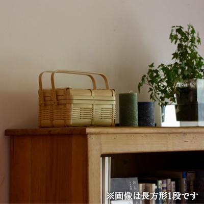 竹かご 白竹の弁当かご 2段 長方形 竹籠 弁当箱 竹カゴ 竹籠弁当箱