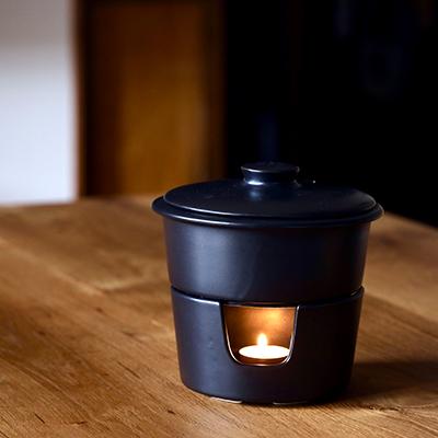 懐石ひとり鍋＋コンロSET】 一人鍋 小さな卓上鍋 一人鍋用鍋 一人鍋