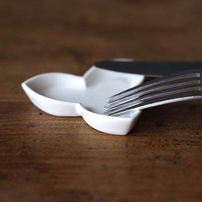 箸置き JICON 沢瀉 おもだか 2個入り おしゃれ 陶器 正月 はしおき