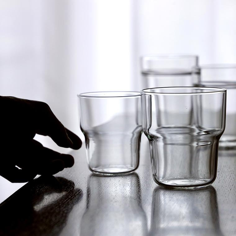 グラス Glass Cup Curved 350ml おしゃれ ビール 耐熱 カフェ 耐熱容器