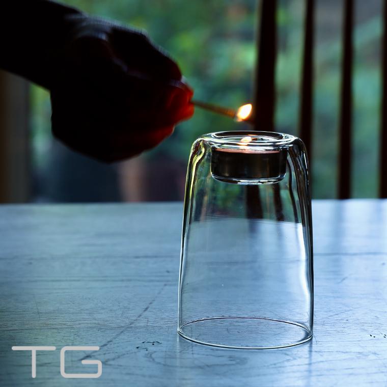 Candle holder ろうそく立て ガラス キャンドルホルダー Glass Candle