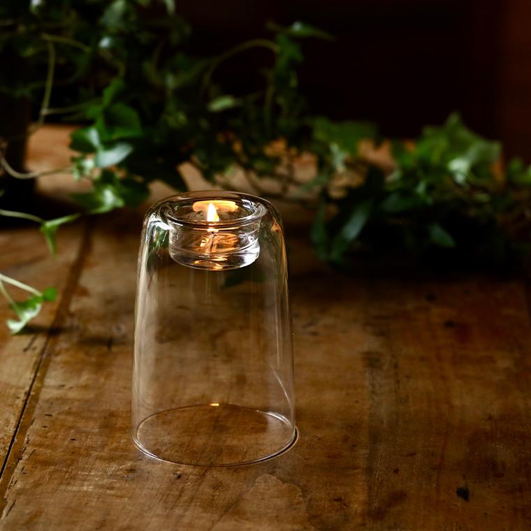 ろうそく立て　インテリア　飾り　キャンドルホルダー キャンドルホルダー Glass Candle Holder 120mm ガラス おしゃれ 家