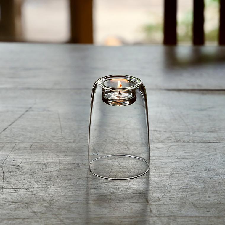 キャンドルホルダー Glass Candle Holder 120mm ガラス おしゃれ 家
