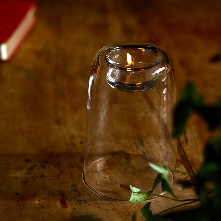 キャンドルホルダー Glass Candle Holder 120mm ガラス おしゃれ 家