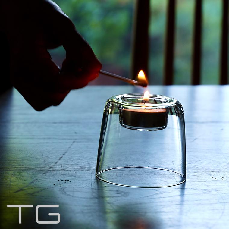 キャンドルホルダー Glass Candle Holder 70mm ガラス おしゃれ 家