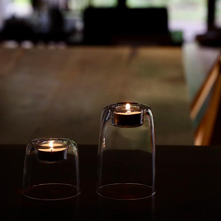 キャンドルホルダー Glass Candle Holder 70mm ガラス おしゃれ 家