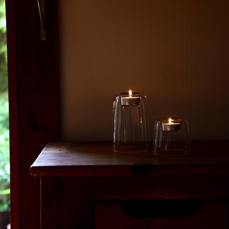キャンドルホルダー Glass Candle Holder 70mm ガラス おしゃれ 家