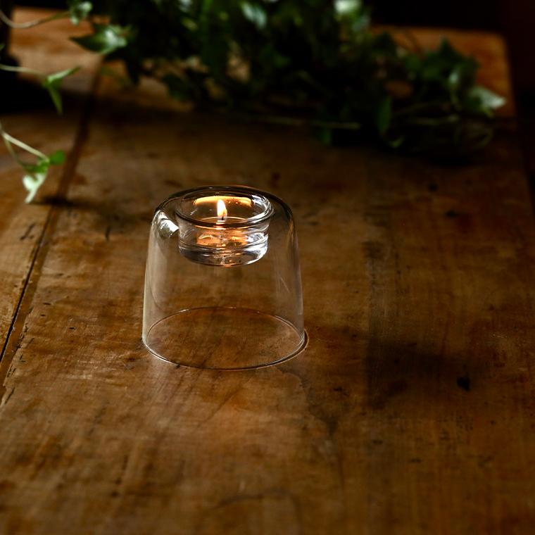 キャンドルホルダー Glass Candle Holder 70mm ガラス おしゃれ 家