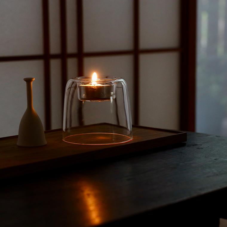 キャンドルホルダー Glass Candle Holder 70mm ガラス おしゃれ 家