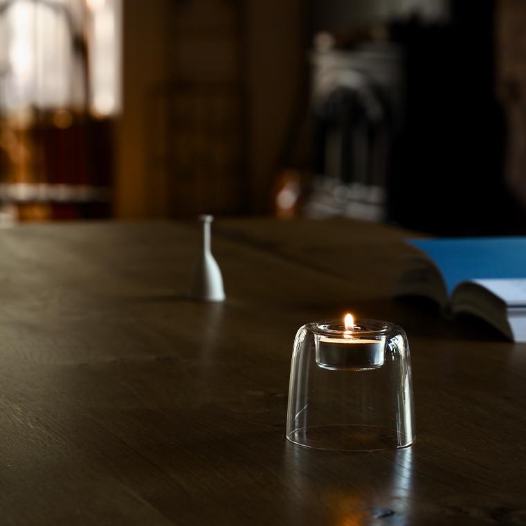 キャンドルホルダー Glass Candle Holder 70mm ガラス おしゃれ 家